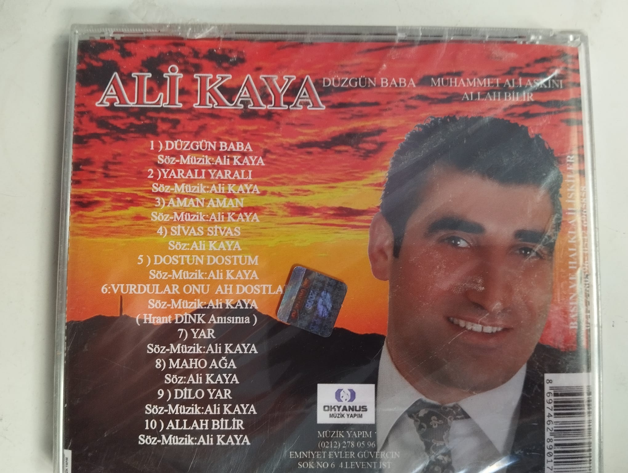 Ali Kaya - Düzgün Baba - Türkiye basım - Açılmamış Ambalajlı CD Albüm