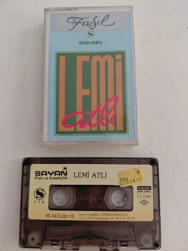 Lemi Atlı  -  Fasıl  - 1990 Türkiye Basım Kaset-2.el