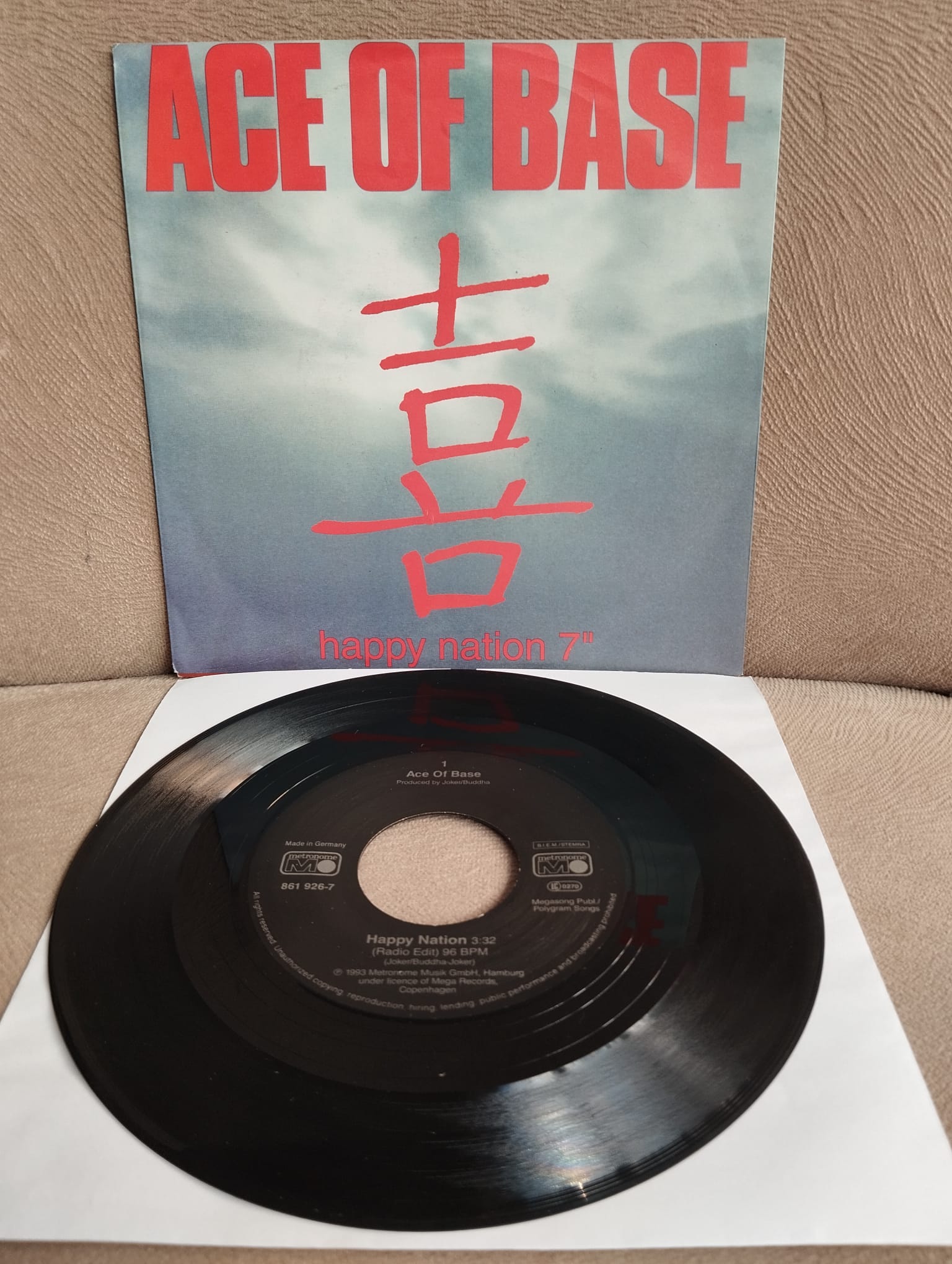 Ace Of Base – Happy Nation -  1993 Almanya Basım 45 lik Plak