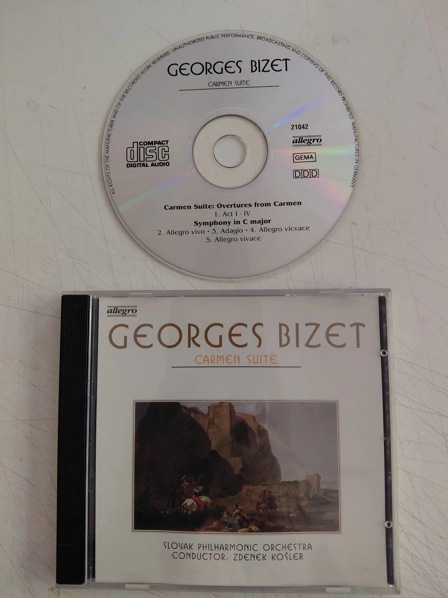 Georges Bizet / Zdeněk Košler – Carmen Suite - Almanya Basım CD Albüm-2.el