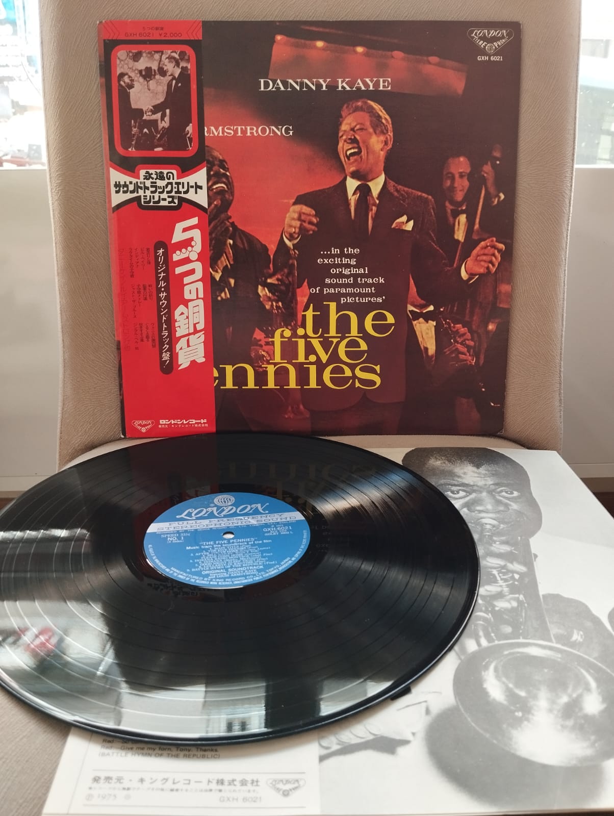 Danny Kaye & Louis Armstrong – The Five Pennies - 1975 Japonya Basım - 33 lük LP Plak-Obi’li-2.EL