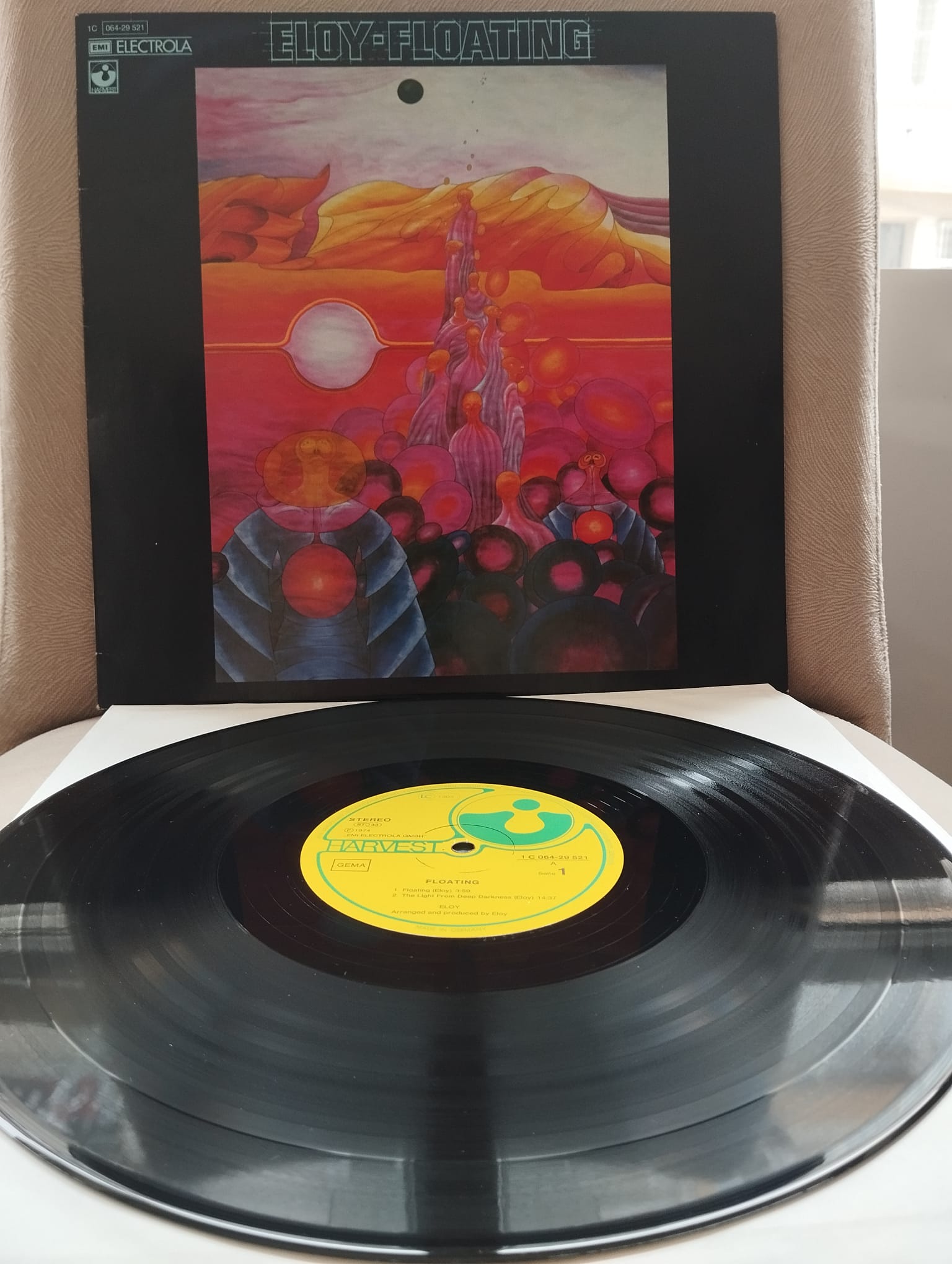 Eloy – Floating - 1977 Almanya  Basım 33 Lük LP Albüm Plak-2.EL
