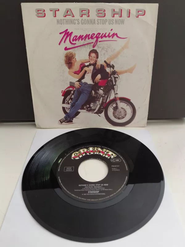 Starship  – Nothing’s Gonna Stop Us Now -  1987  Almanya Basım 45 lik Plak-2.el