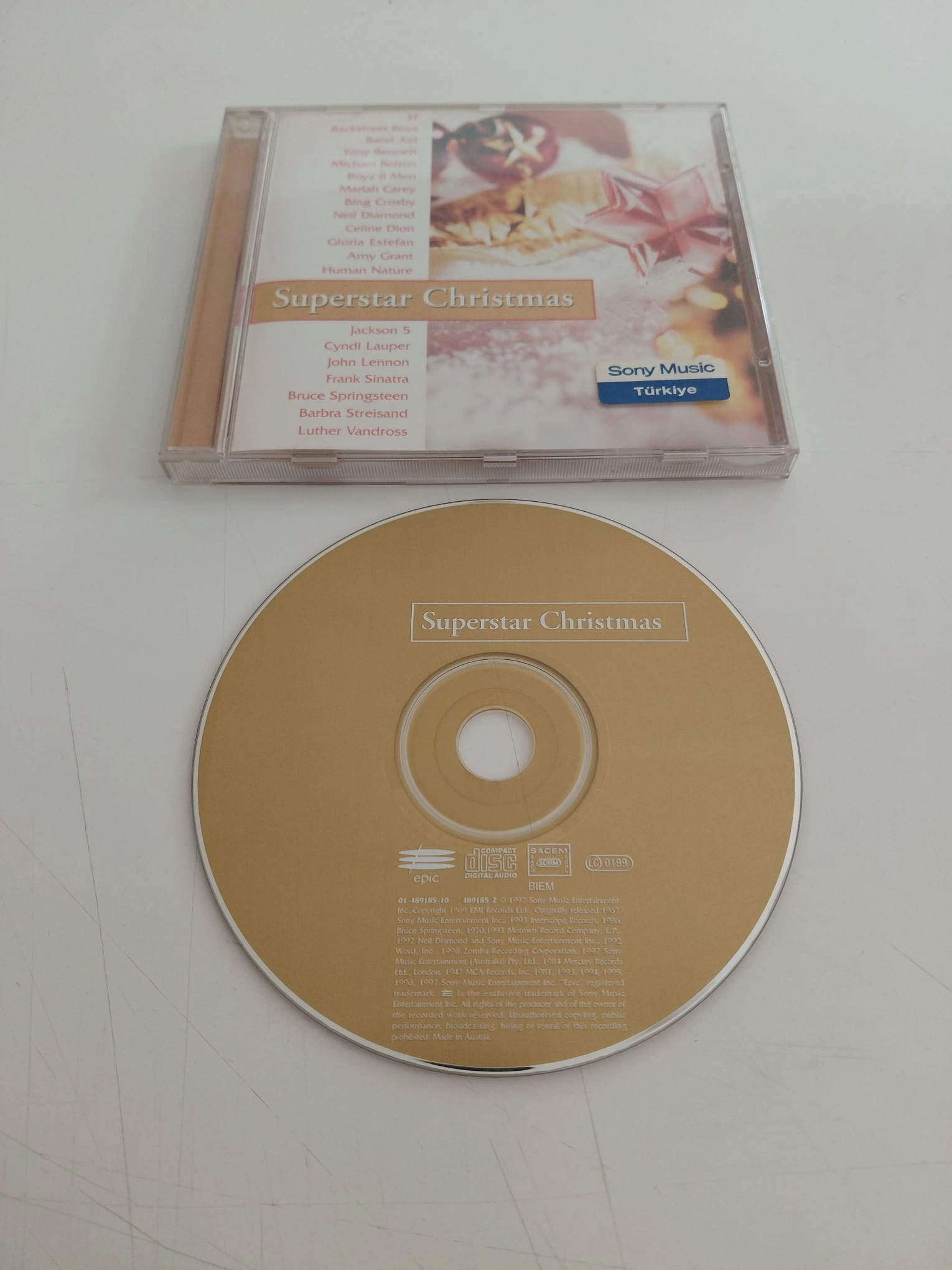 Superstar Christmas ( Michael Bolton , Amy Grant...) – 1997  Fransa Basım - CD Albüm-2.el