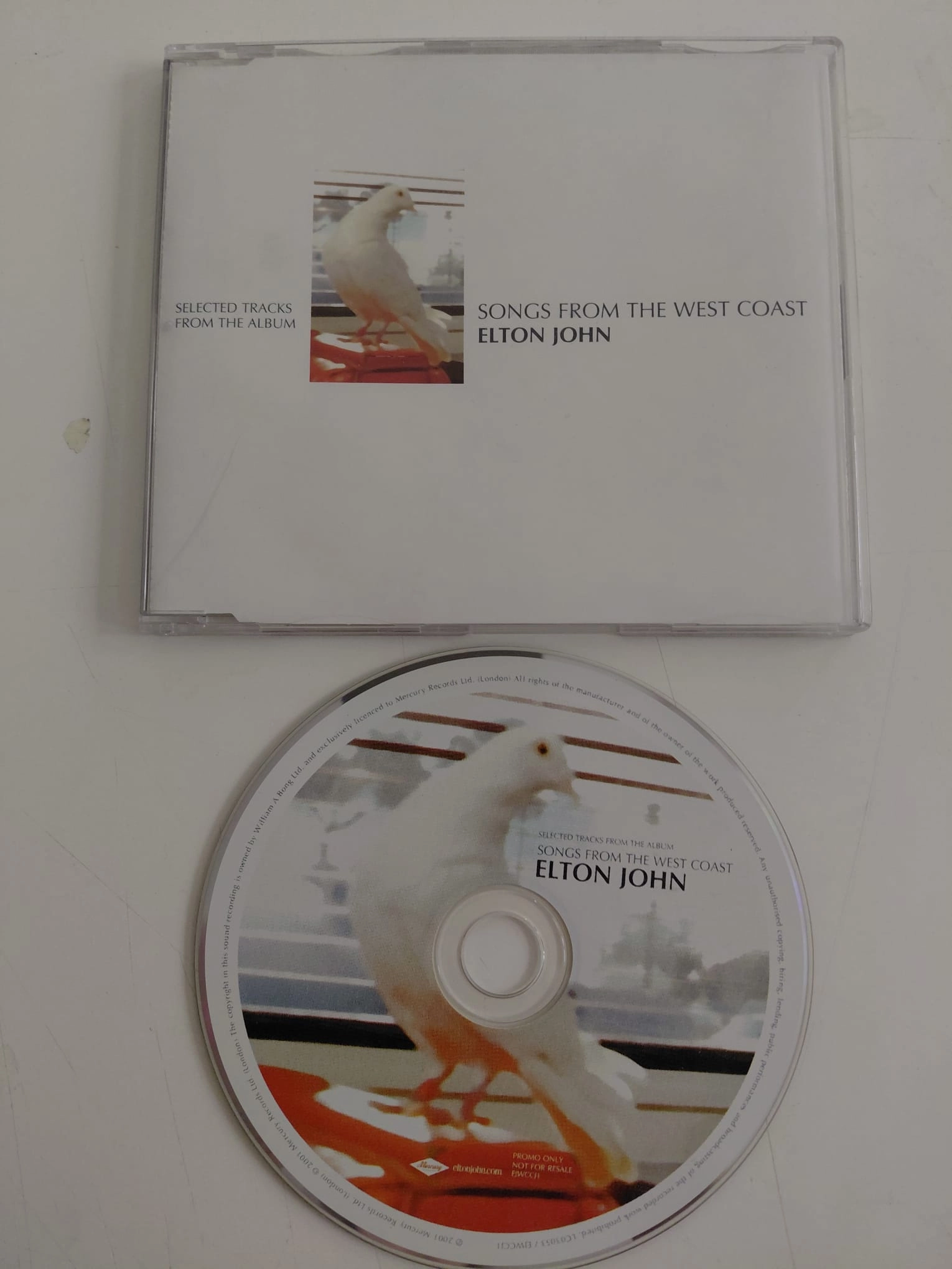 Elton John  – Songs From The West Coast - 2001  İngiltere Basım - CD, Promo-2.el