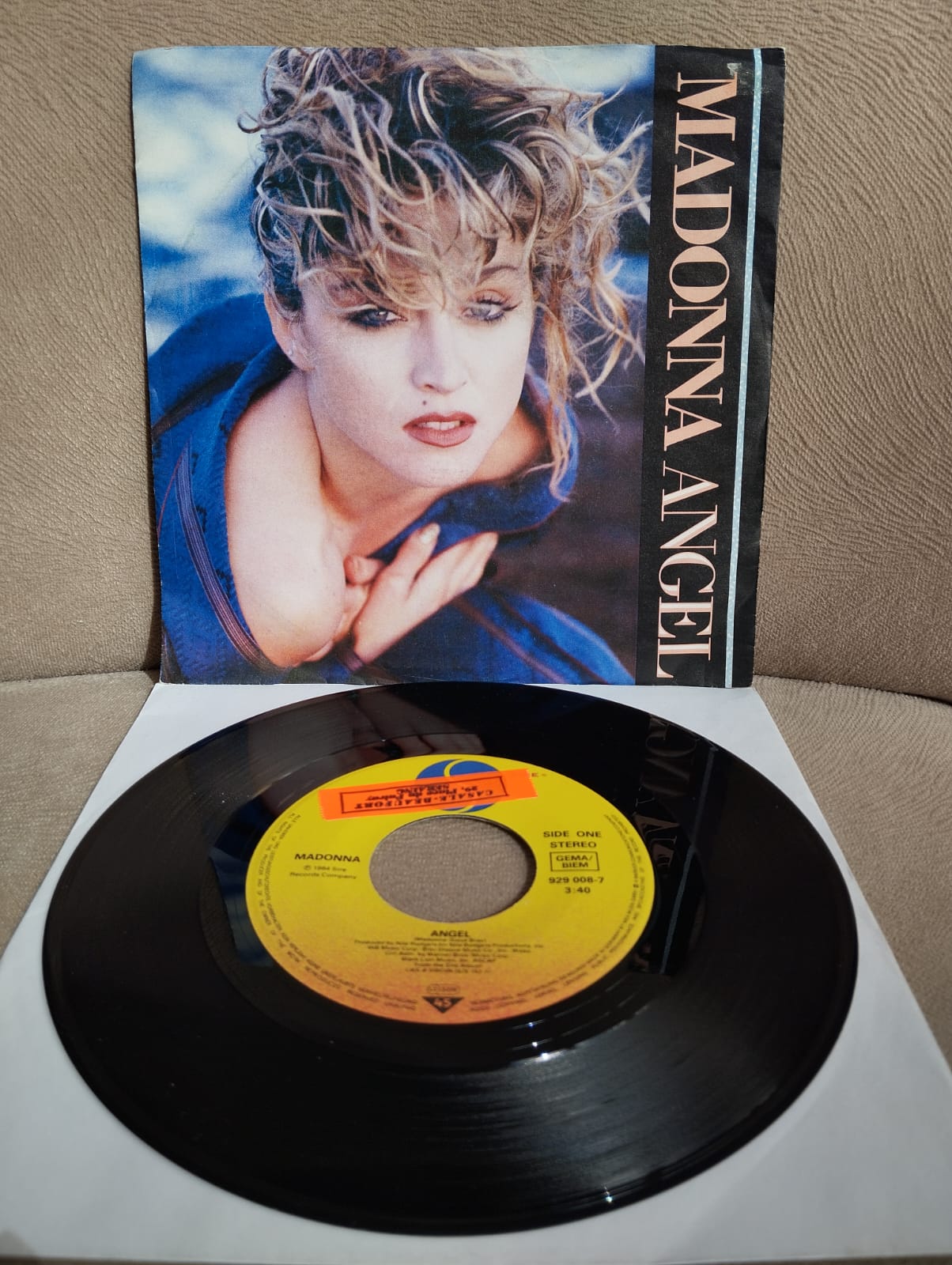 Madonna –  Angel  - 1985 Almanya Basım 45lik Plak -2.el