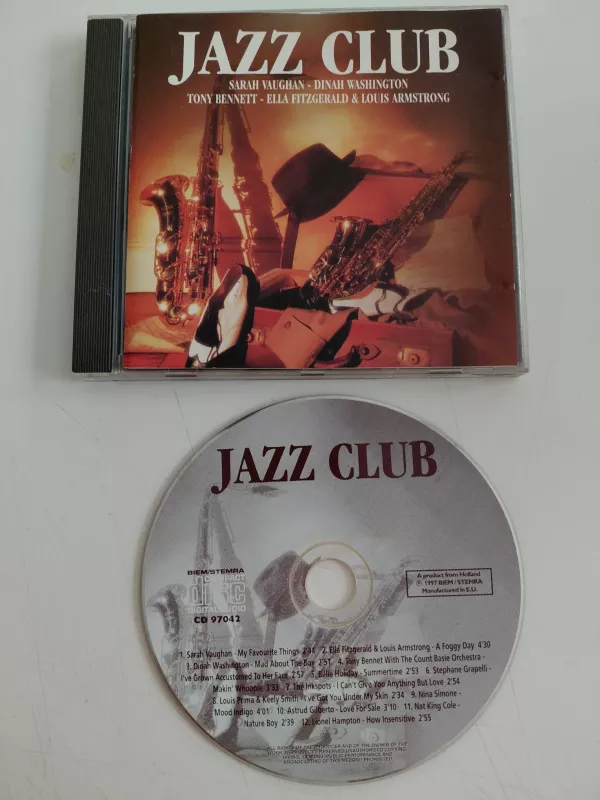 Jazz Club (Sarah Vaughan Billie Holiday...)  - 1997 Hollanda Basım - CD Albüm-2.el