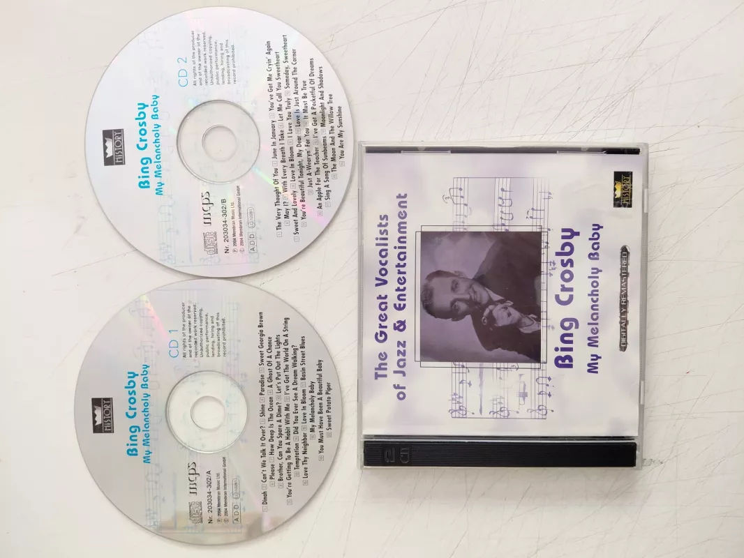 Bing Crosby – My Melancholy Baby - 2004 Almanya Basım 2xCD Albüm-2.el