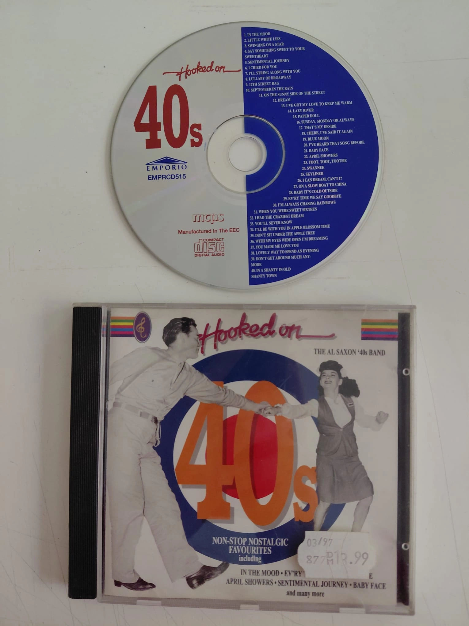 The Al Saxon ’40s Band – Hooked On 40s (Non-Stop Nostalgic Favourites) - İngiltere Basım CD-2.el