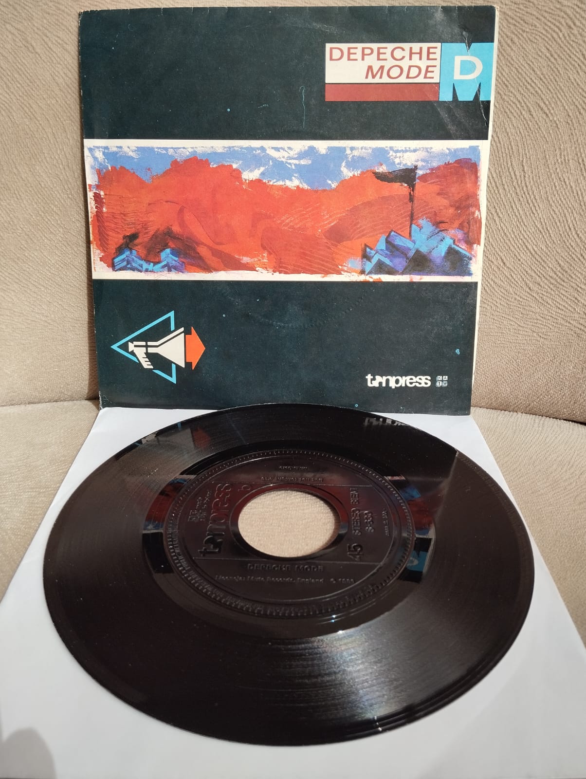 Depeche Mode ‎–  Stripped  - 1986  Polonya Basım 45lik Plak -2.el