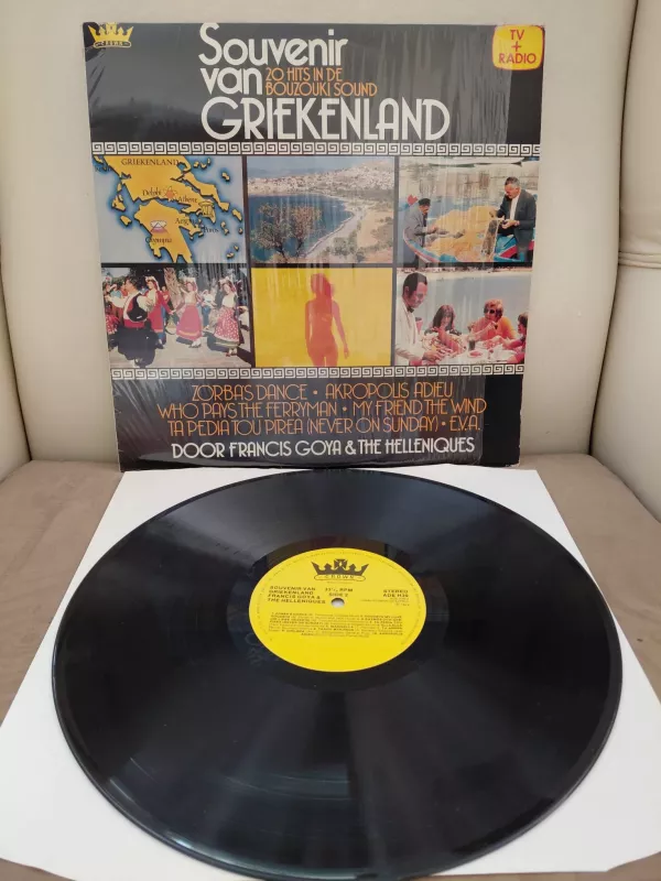 Souvenir Van Griekenland - 20 Hits In De Bouzouki Sound – 1979 Hollanda Basım Plak - LP Albüm-2.el