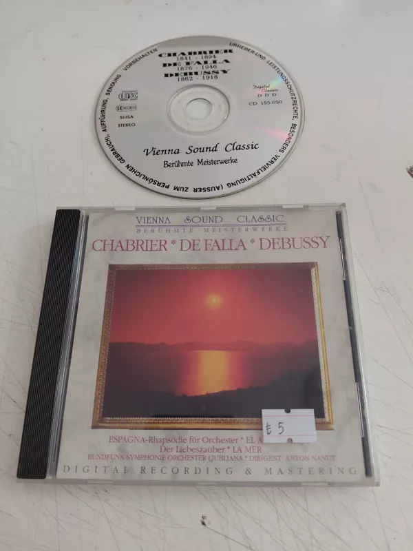 Chabrier / De Falla / Debussy – El Amor Brujo - Der Liebeszauber La Mer - Avrupa Basım CD -2.el