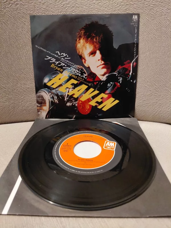 Bryan Adams  –  Heaven - 1985  Japonya Basım 45lik Plak-2.el