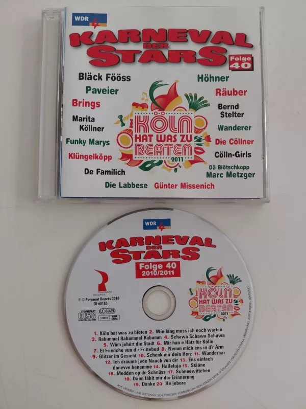 Karneval Der Stars, Folge 40 - Session 2010/2011  - 2010  Almanya Basım - CD Albüm-2.el
