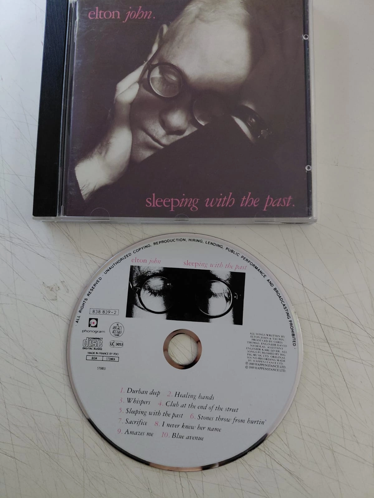 Elton John – Sleeping With The Past - 1989 Avrupa Basım CD Albüm-2.el