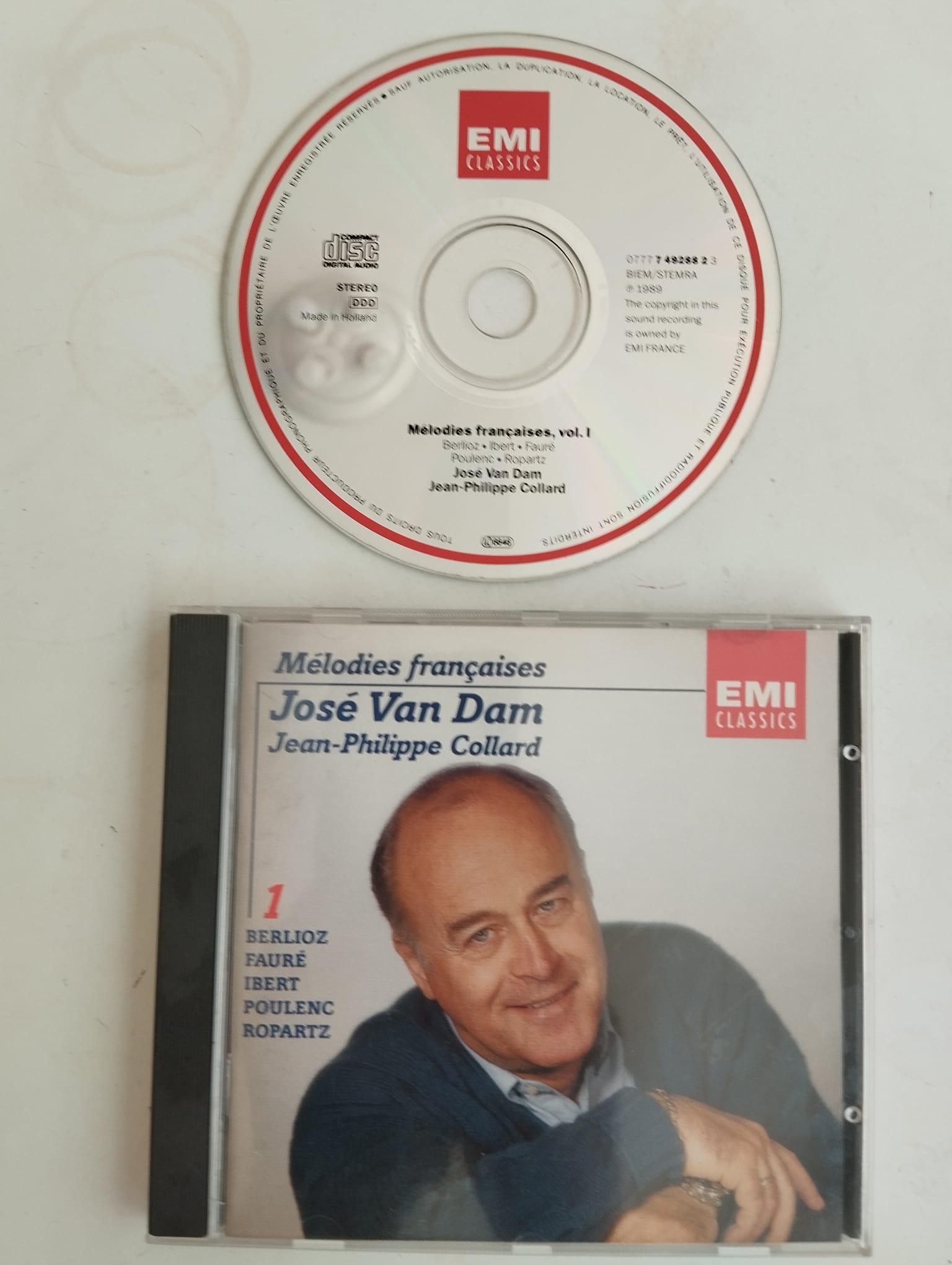 José van Dam, Jean-Philippe Collard – Mélodies Francaises, Vol. I - Hollanda Basım 2. El CD Albüm