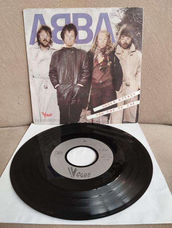 ABBA – Under Attack / You Owe Me One  - 1982  Fransa Basım 45 lik Plak