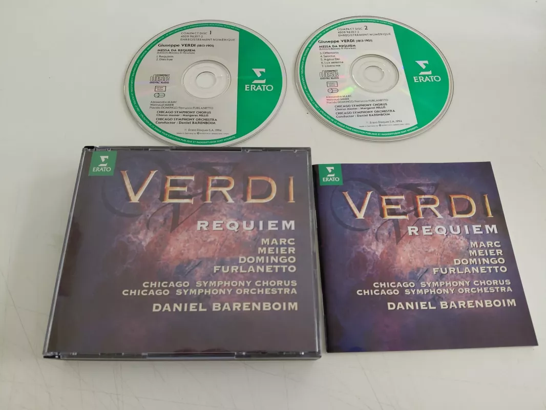 Verdi - Marc, Meier, Domingo, Furlanetto - Daniel Barenboim – Requiem - 2xCD Albüm-2.el