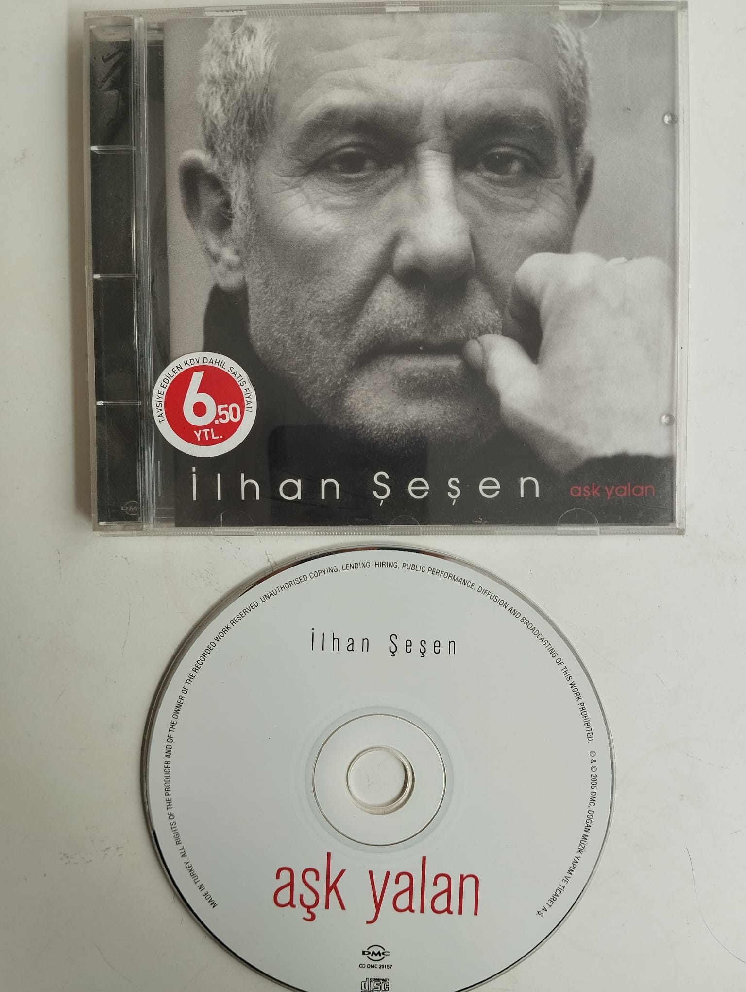 İlhan Şeşen – Aşk Yalan - 2005 Türkiye Basım 2. El  CD Albüm