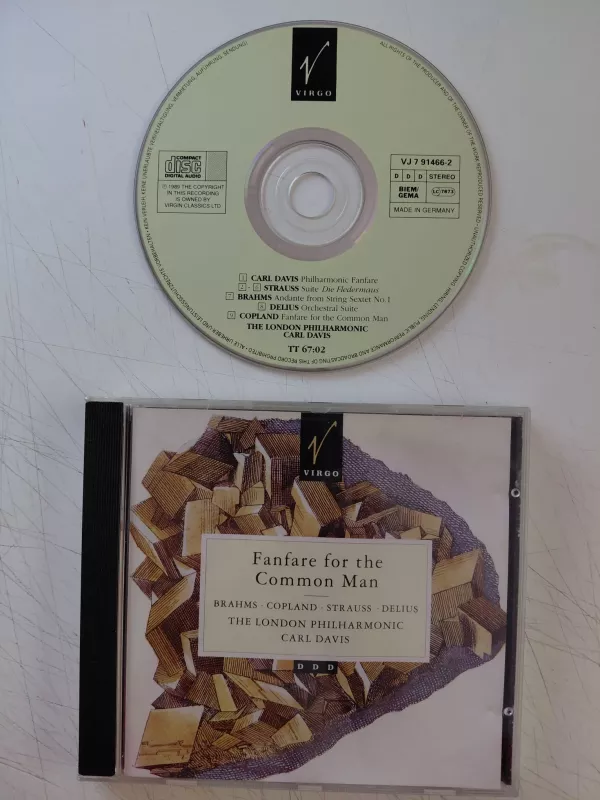 Carl Davis – Fanfare for the Common Man - 1991 Almanya Basım CD Albüm-2.el