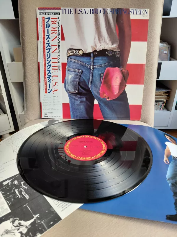 Bruce Springsteen – Born In The U.S.A. - 1984 Japonya Basım 33lük LP Plak - Obili-2.El