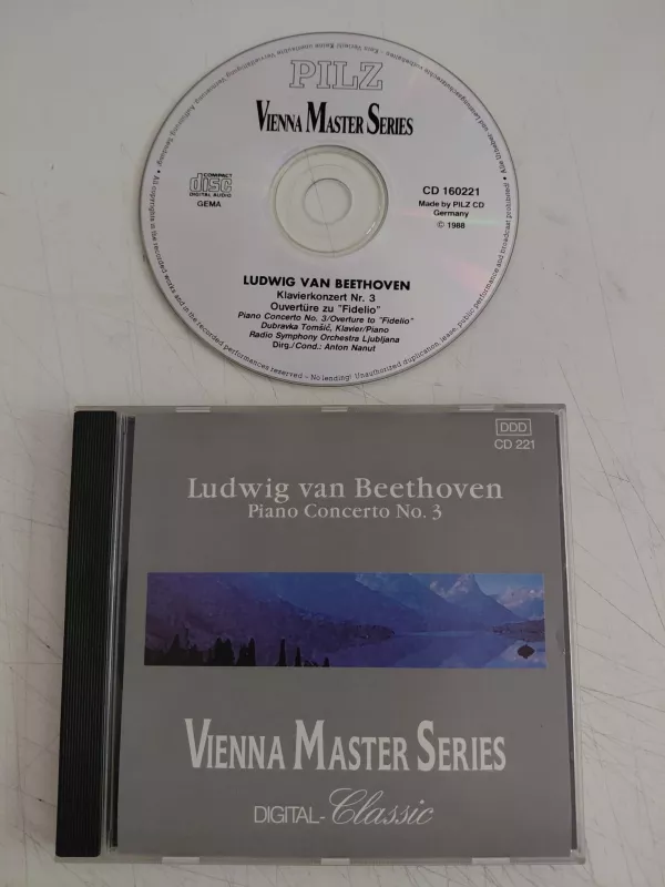 Ludwig van Beethoven ‎– Piano Concerto No. 3  - 1988 Almanya Basım CD Albüm-2.el