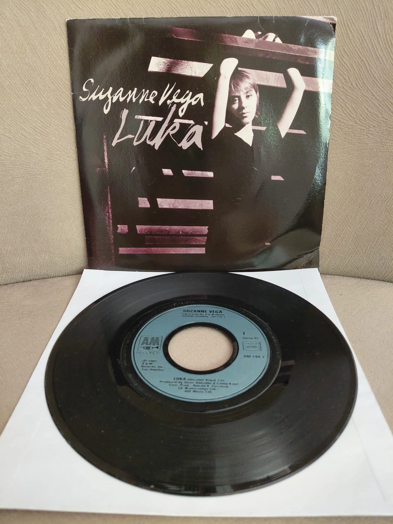 Suzanne Vega   – Luka - 1987  Fransa Basım 45’lik  Plak