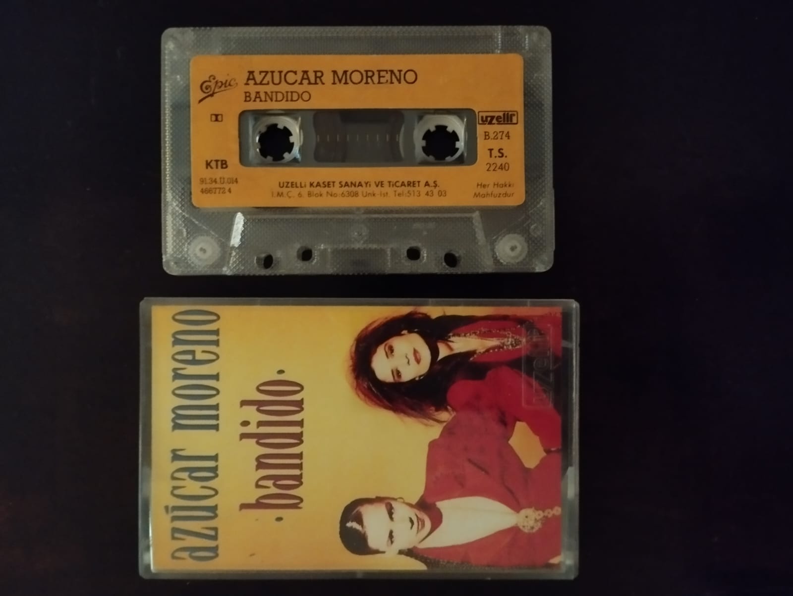 Azucar Moreno – Bandido - 1991 Türkiye Basım 2. El Kaset Albüm /Uzelli