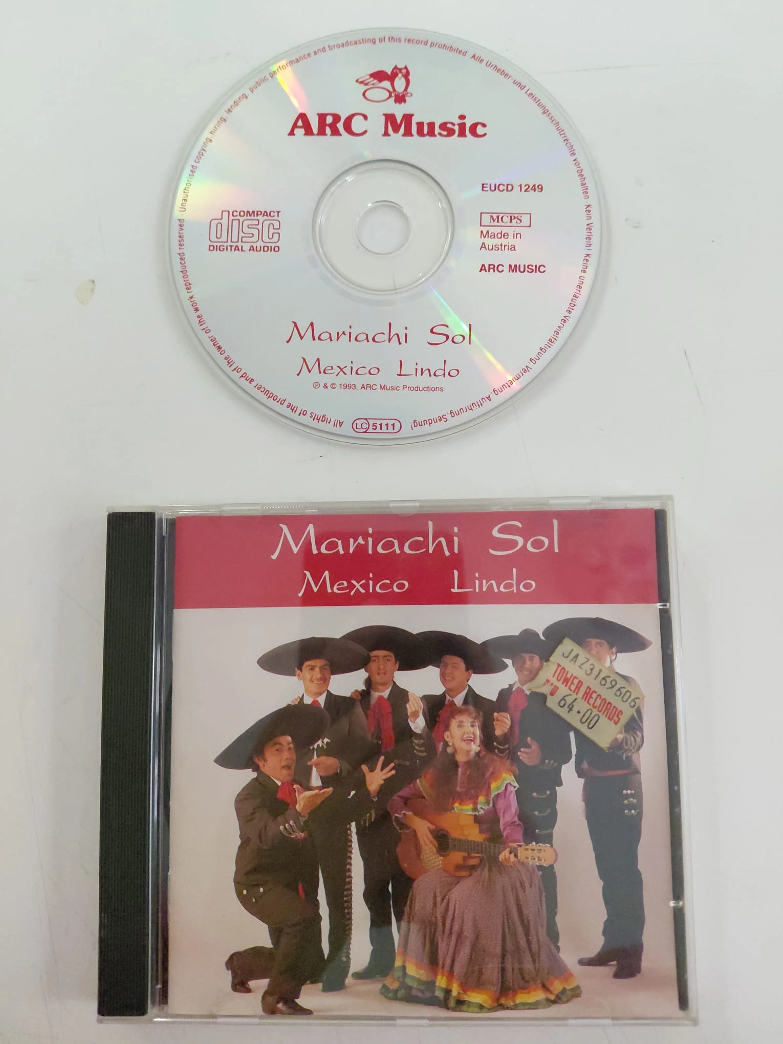Mariachi Sol – Mexico Lindo – 1993  Avrupa  Basım - CD Albüm-2.el