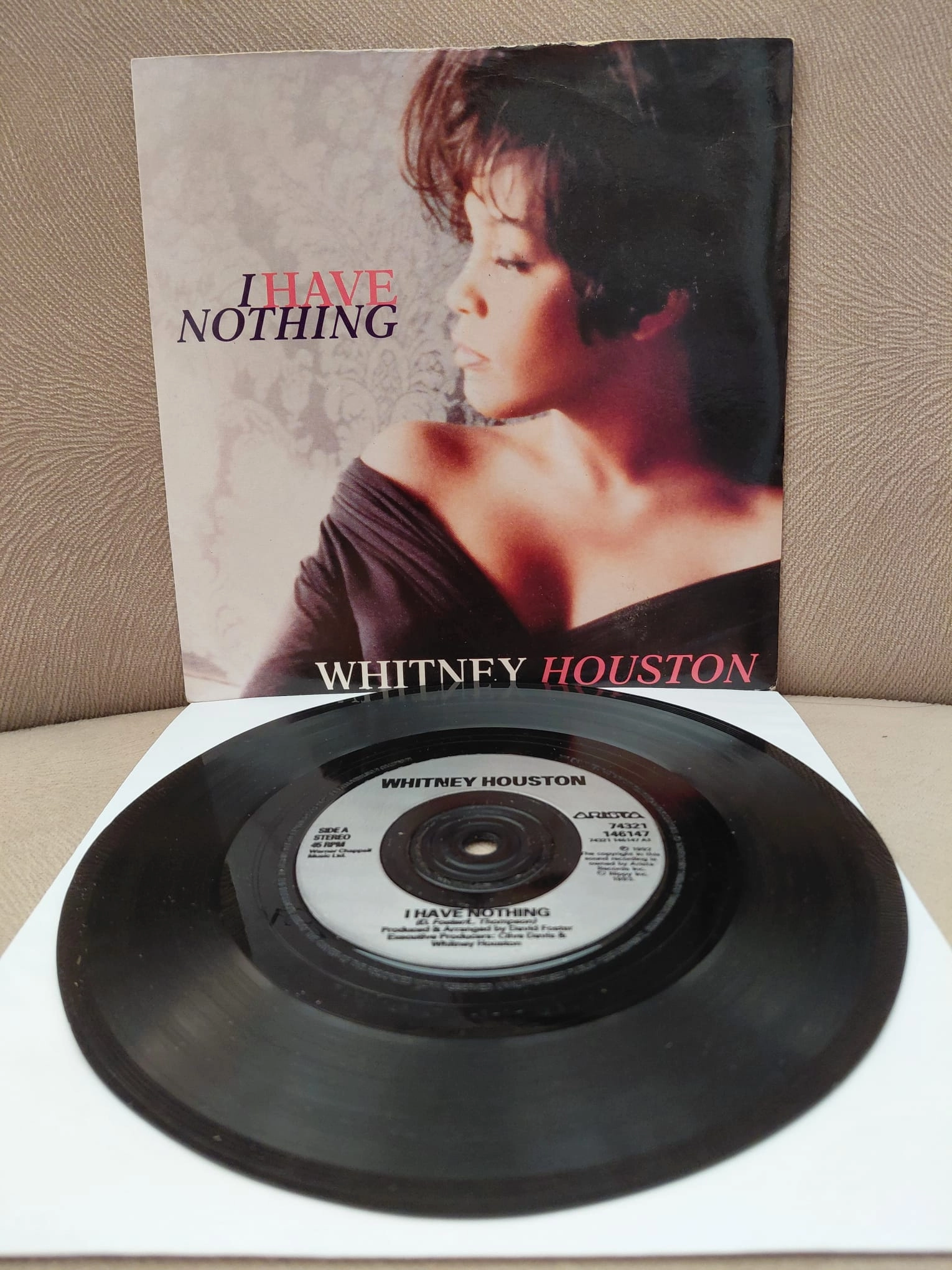 Whitney Houston   –  I Have Nothing  -  1993  İngiltere Basım 45’lik  Plak