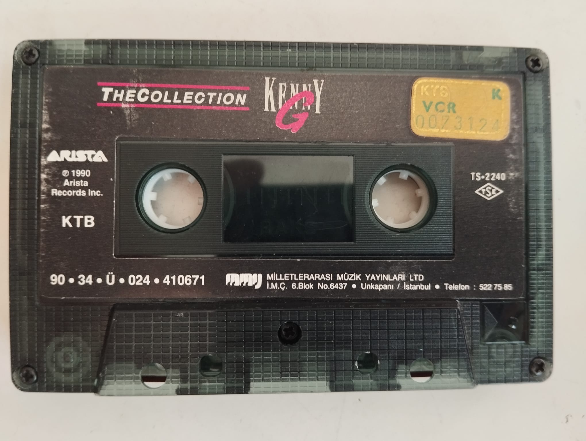 Kenny G – The Collection - 1990 Türkiye Basım 2.El Kaset(Kartonetsiz)