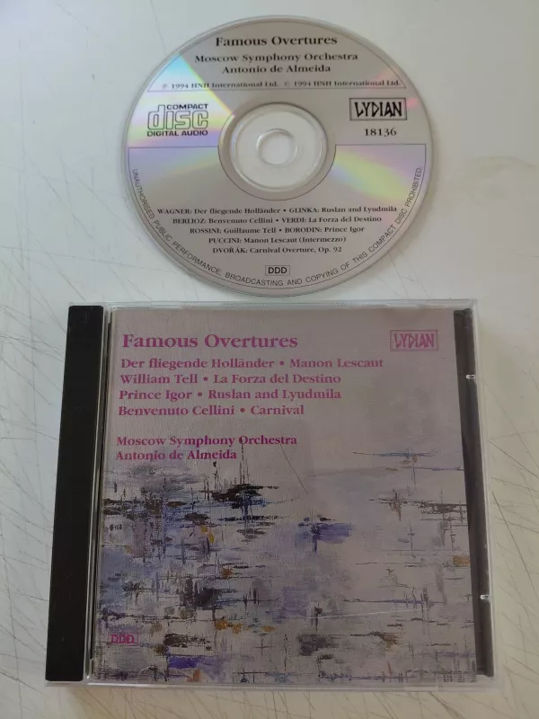 Antonio De Almeida – Famous Overtures - 1994 Avrupa Basım CD Albüm-2.el