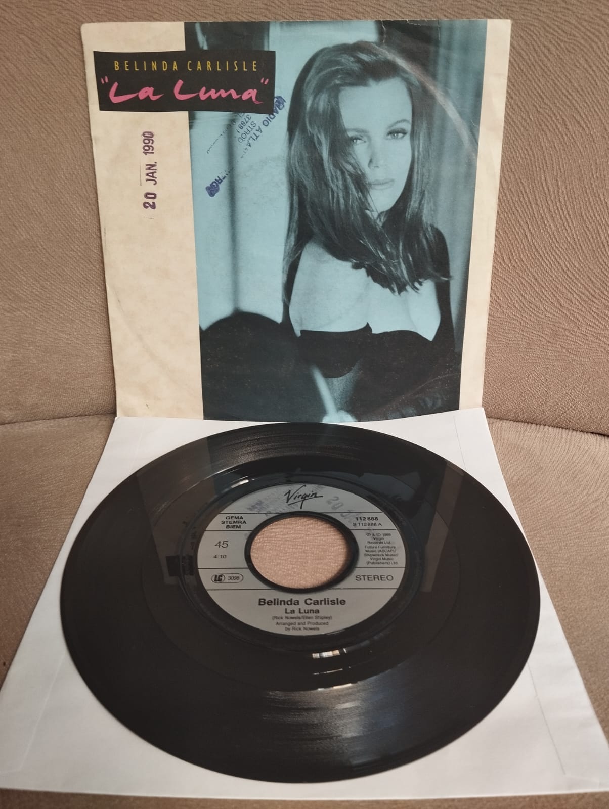 BELINDA CARLISLE - LA LUNA  - 1989  Almanya Basım 45 lik Plak