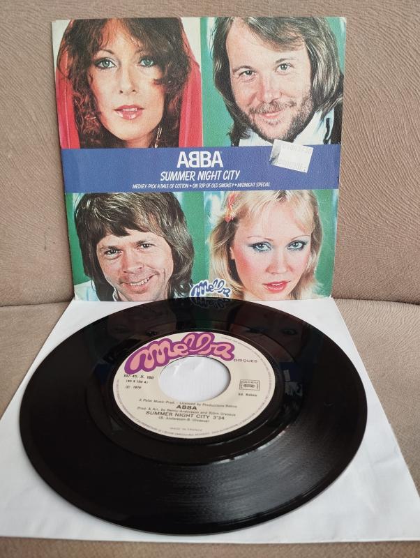 ABBA – Summer Night City - 1978 Fransa Basım 45 lik Plak