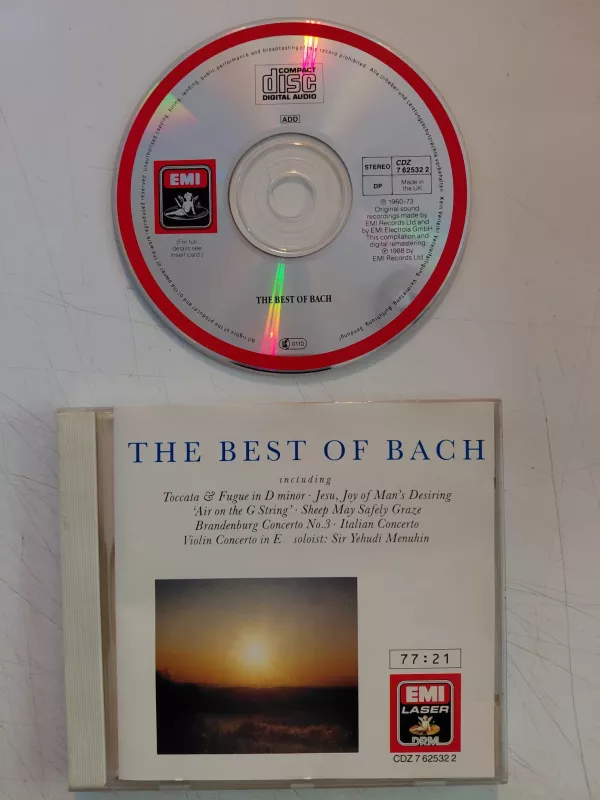 The Best Of Bach - 1988 İngiltere Basım CD Albüm-2.el