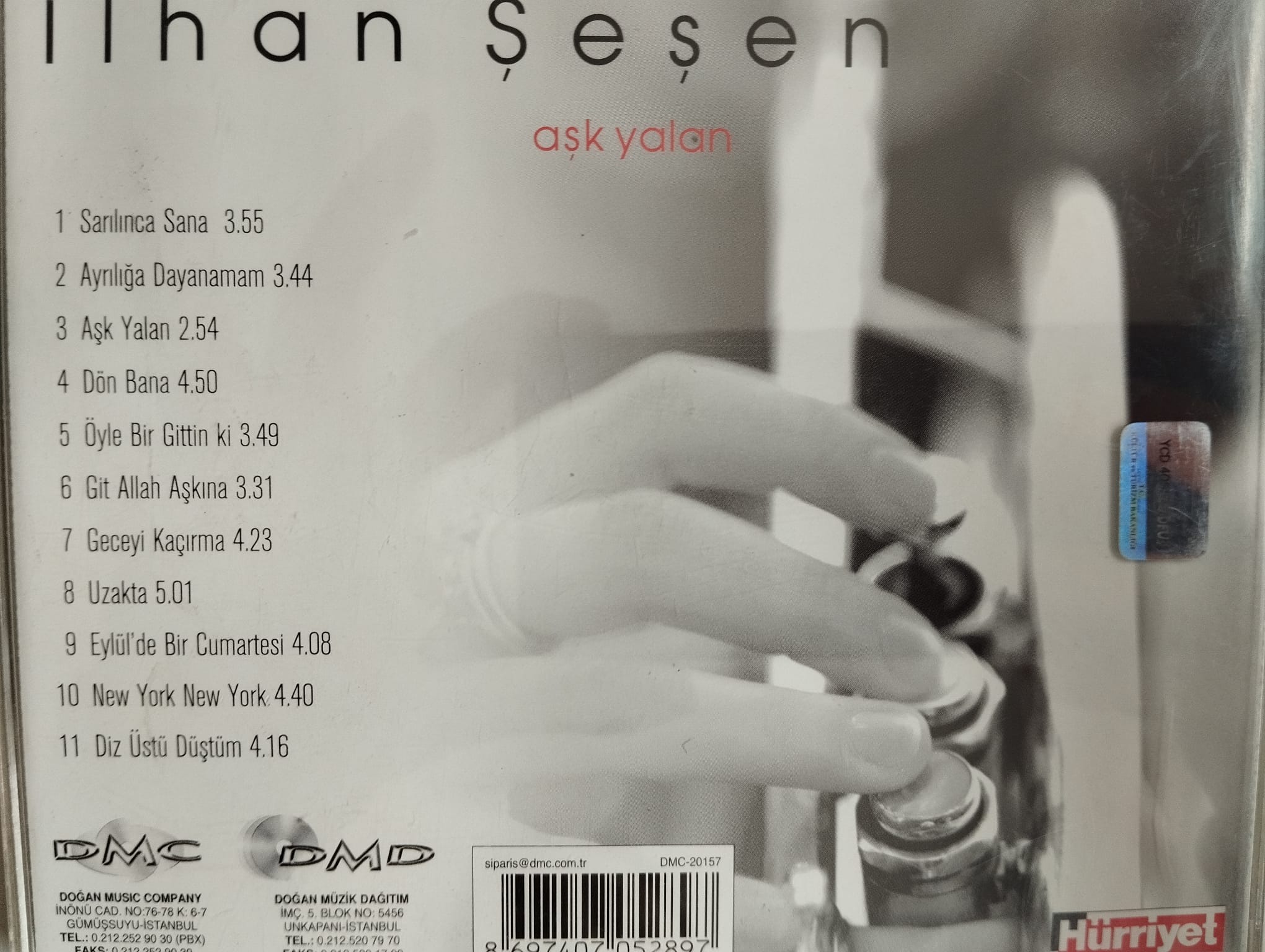 İlhan Şeşen – Aşk Yalan - 2005 Türkiye Basım 2. El  CD Albüm