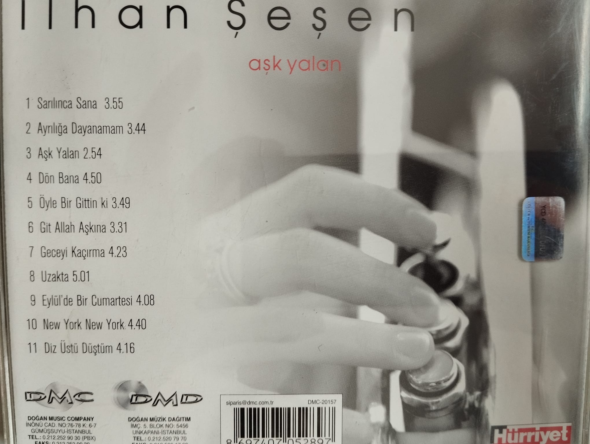 İlhan Şeşen – Aşk Yalan - 2005 Türkiye Basım 2. El  CD Albüm
