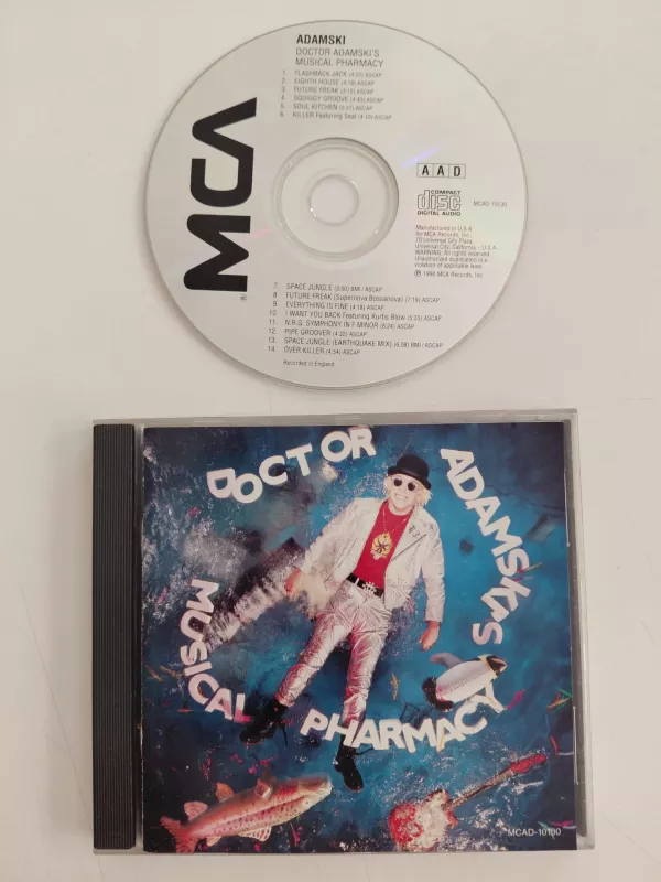 Adamski  – Doctor Adamski’s Musical Pharmacy  -  1990  USA Basım - CD Albüm-2.el