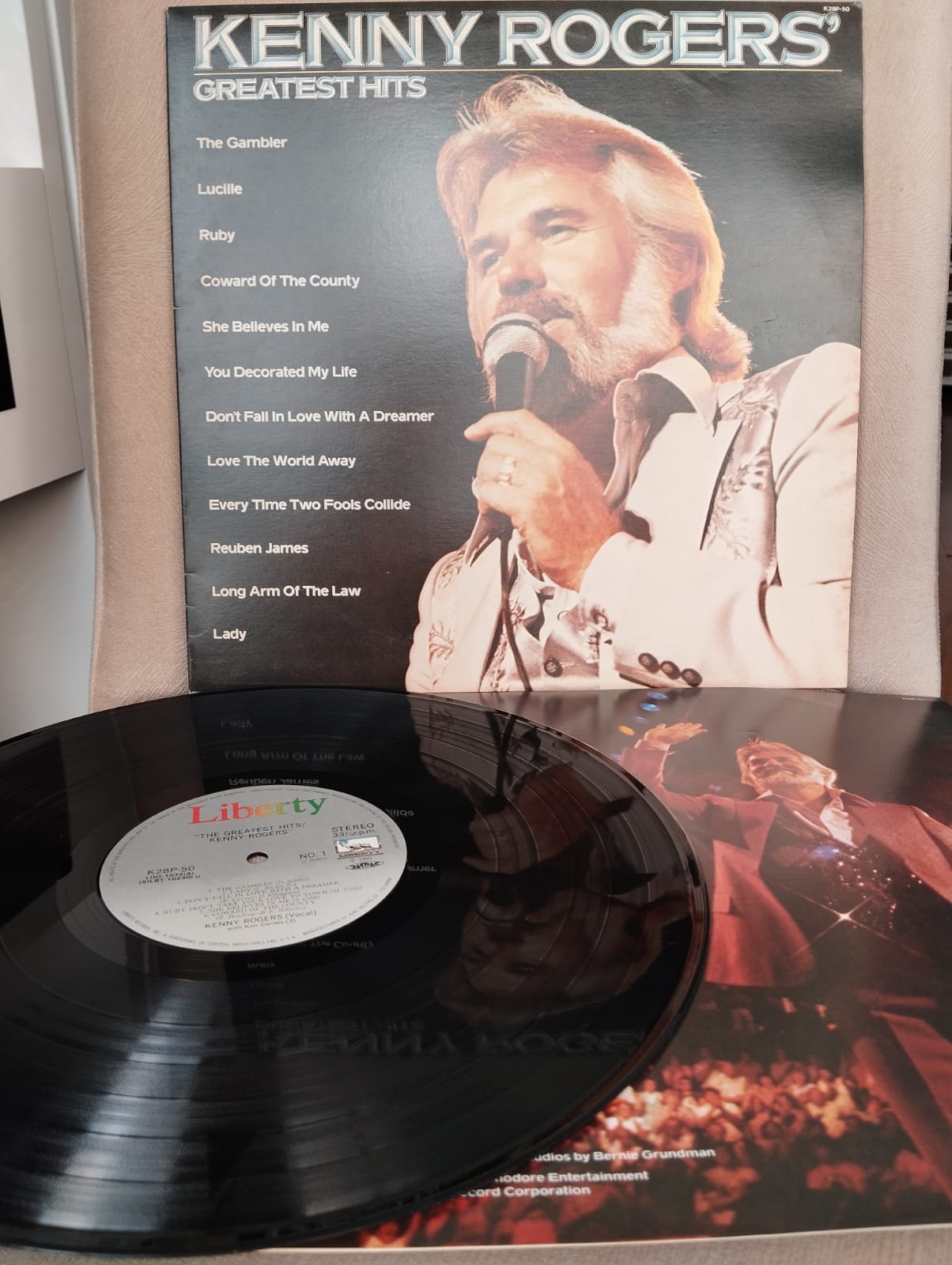 Kenny Rogers – Greatest Hits - 1980 Japonya Basım Albüm - 33 lük LP Plak-2.EL