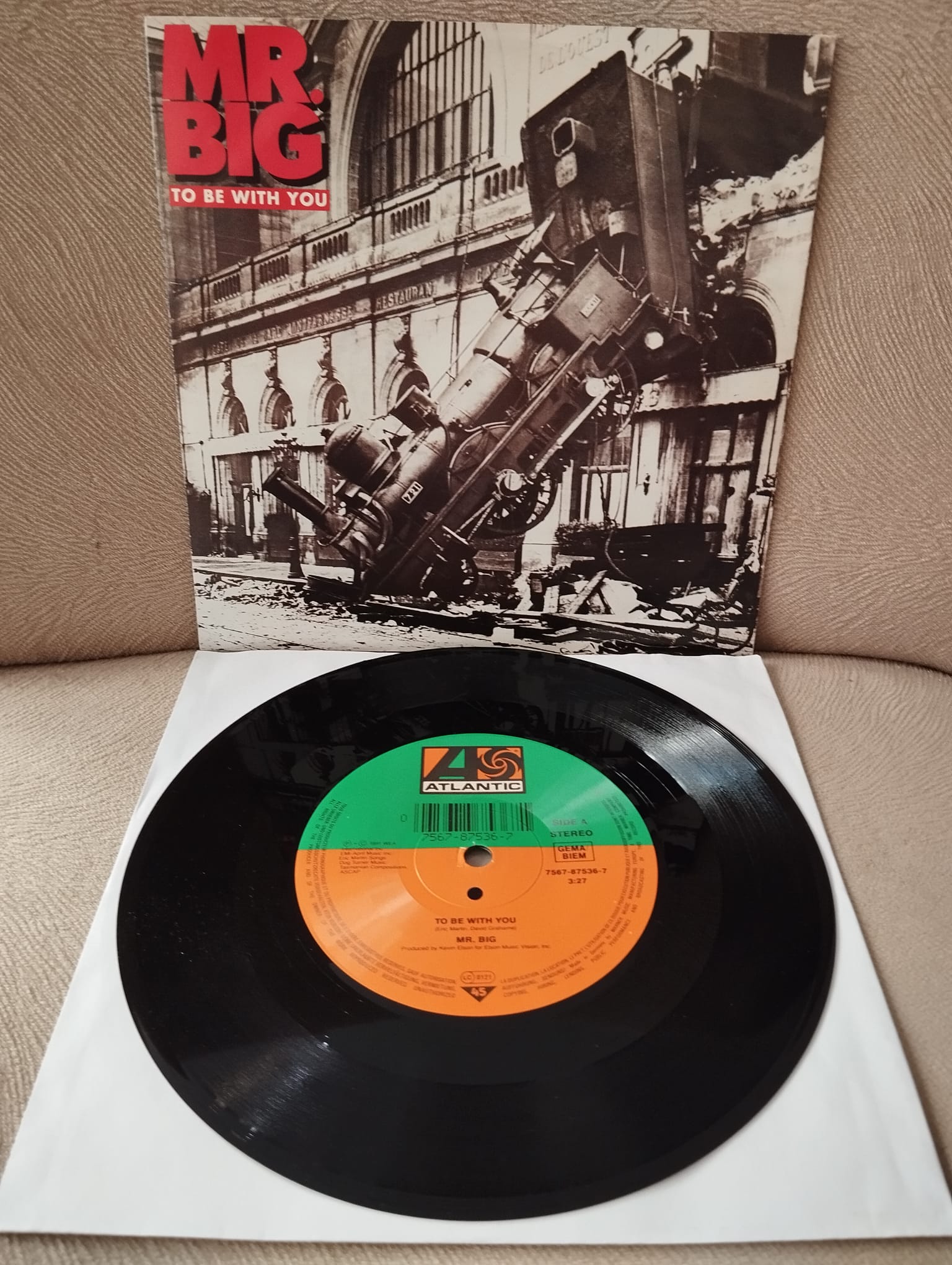 Mr. Big – To Be With You -  1991 Fransa Basım 45lik Plak