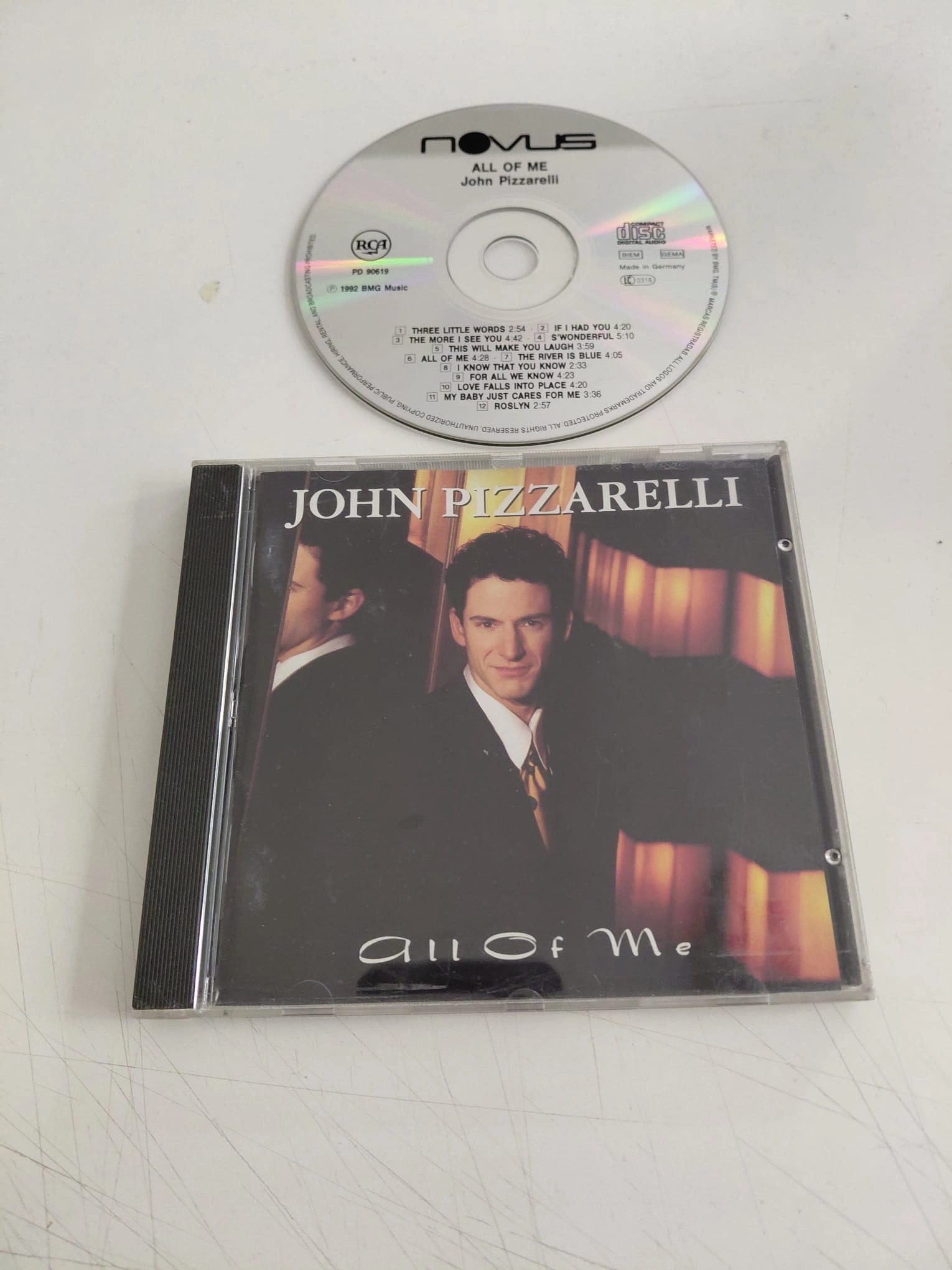 John Pizzarelli –  All Of Me - 1992  Almanya Basım - CD Albüm-2.el