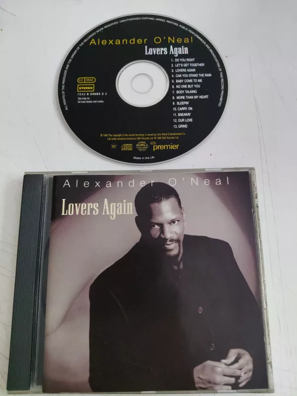 Alexander O’Neal – Lovers Again - 1996 İngiltere Basım CD Albüm-2.el