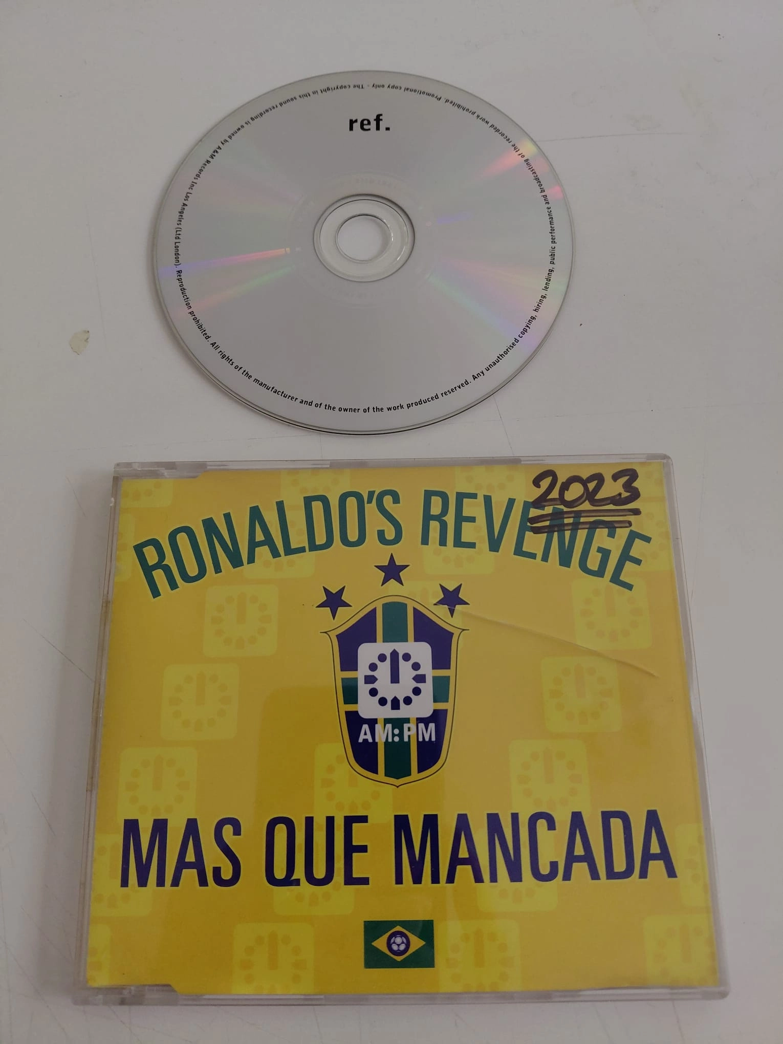 Ronaldo’s Revenge – Mas Que Mancada - 1998  Avrupa Basım - CD, Single, Promo-2.el