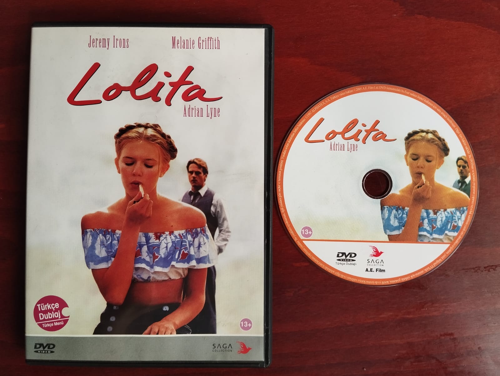 LOLITA  - Jeremy Irons & Melanie Griffith - Yönetmen: Andrian Lyne  -  DVD Film -2.El