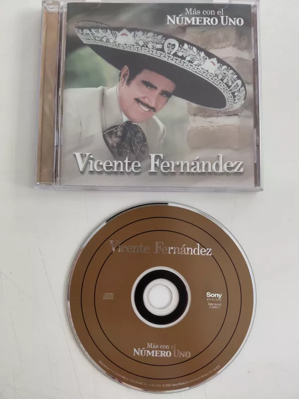 Vicente Fernández  –  Más Con El Número Uno - 2001  USA  Basım - CD Albüm-2.el