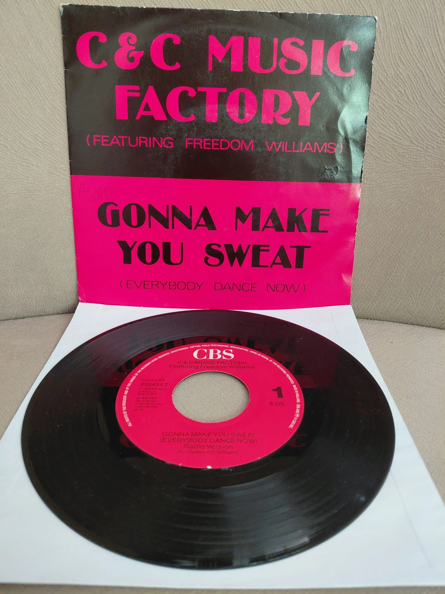 C & C Music Factory  – Gonna Make You Sweat  - 1990 Hollanda Basım 45’lik  Plak