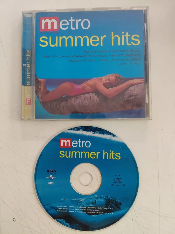 Metro Summer Hits – (Natalia Oreiro/ Army of Lovers...) - 2001 Türkiye Basım CD Albüm-2.el