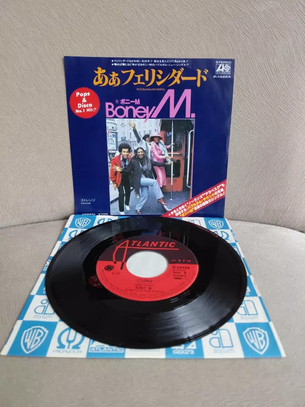 Boney M. – Felicidad (Margherita) - 1981 Japonya  Basım 45lik Plak-2.el