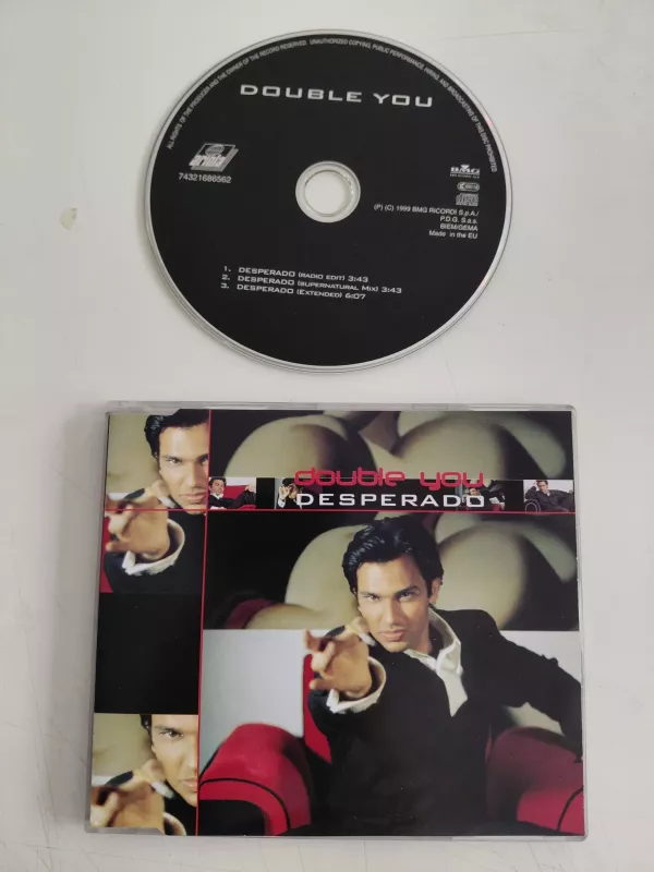 Double You  –  Desperado - 1999  Avrupa Basım - CD, Maxi-Single-2.el
