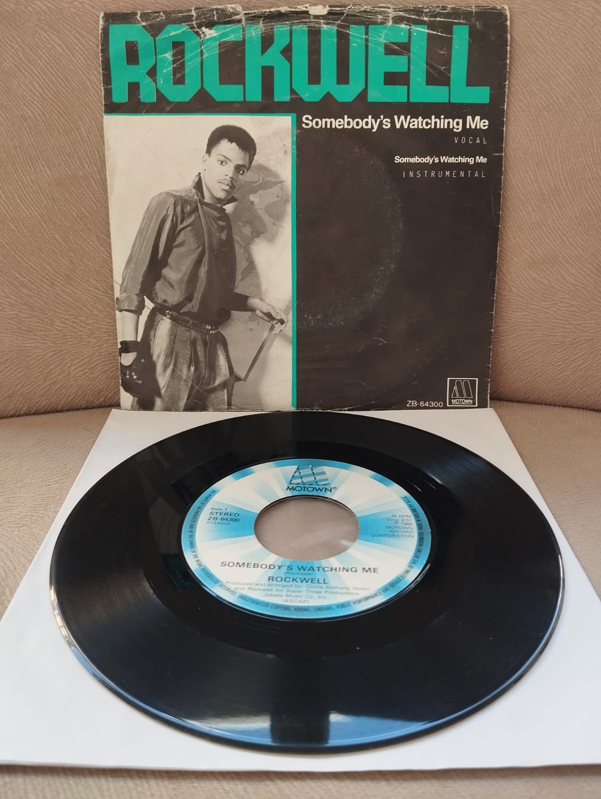 ROCKWELL – Somebody’s Watching Me -  1983 Hollanda Basım 45lik Plak-2.el